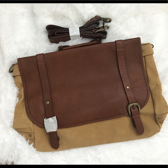Marlboro Bags New Leather Laptop Messenger Bag Briefcase Buckles